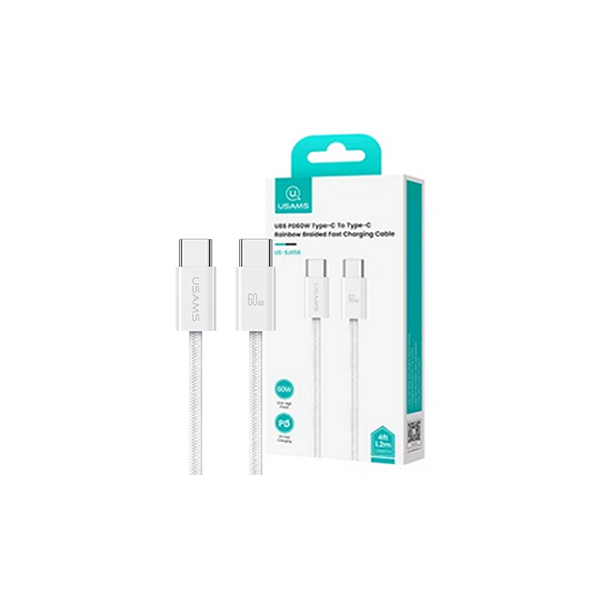 کابل یوسمز مدل SJ656 PD TYPE-C Usams سفید