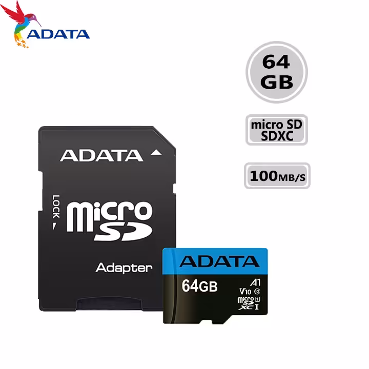 کارت حافظه microSDXC ای دیتا مدل Premier V10 A1 ظرفیت 64 گیگابایت