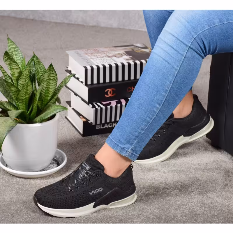 کفش راحتی مردانه 1490مشکی سفید