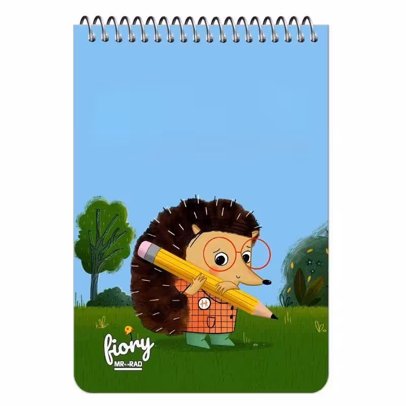 دفترچه یادداشت 50 برگ طرح جوجه تیغی 