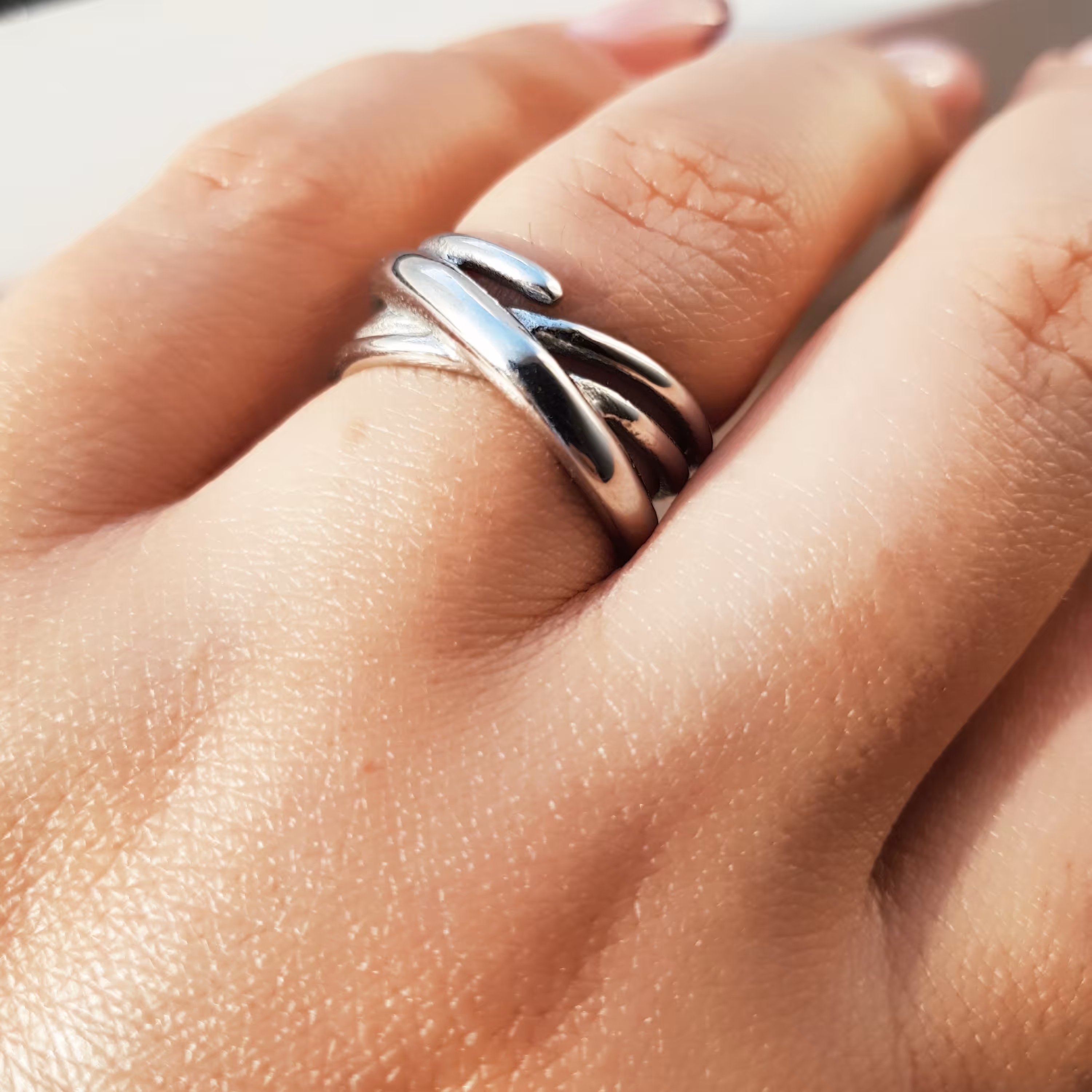 انگشتر استیل رنگ ثابت