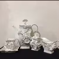 چای خوری گل برجسته ایتالیایی (ارسال پسکرایه)