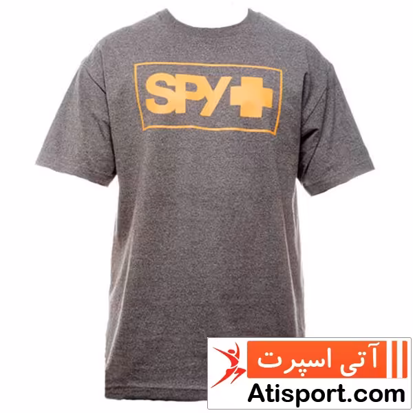 تي شرت مردانه Spy Boxed In Tee Characoal Orange