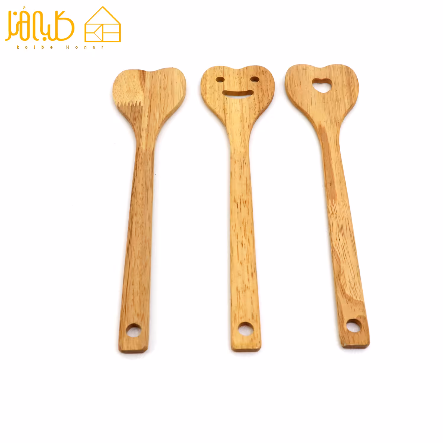 کفگیر چوبی کلاسیک مدل قلب