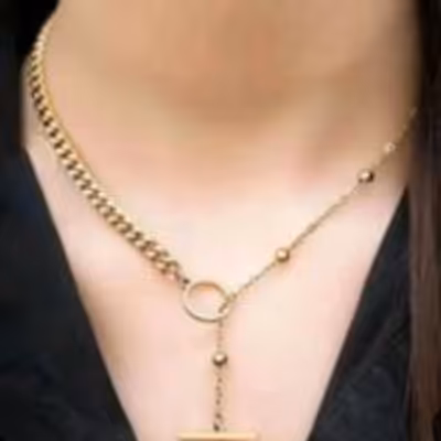 گردنبند استیل بلند