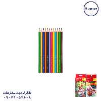 مداد رنگی 12 مقوا الیپون