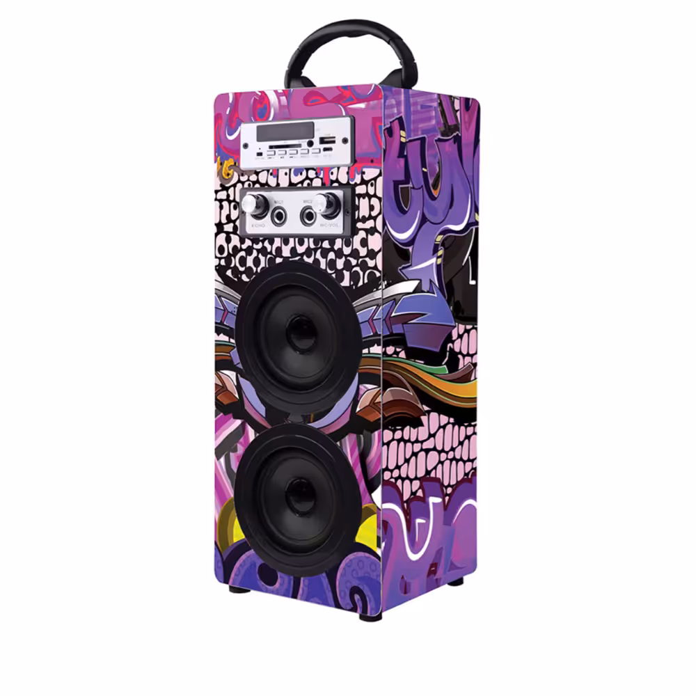 قیمت و خرید اسپیکر بی‌سیم و بلوتوث ولکانو مدل Carnival purple/green | یاس ارتباط