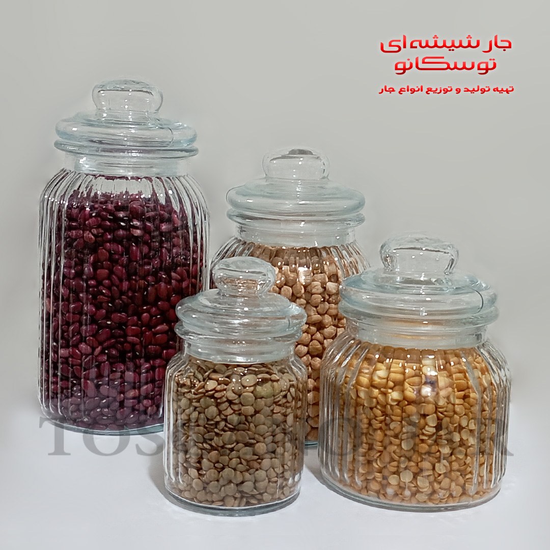 بانکه شیشه ای شیار دار سایز 1