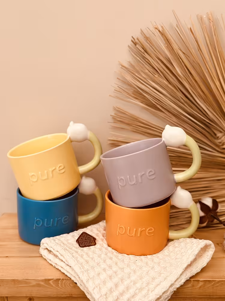 ماگ دسته گل رنگی کد001081