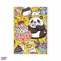 دفتر مشق 100 برگ بامبیلیپ طرح خرس پاندا و کیک تولد کد 4282701