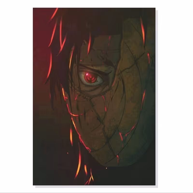 تابلو شاسی طرح انیمه ناروتو اوچیها اوبیتو Naruto Uchiha Obito مدل M0580