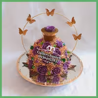 سینی حنا مدل رُز  برای حنابندان با ماندگاری همیشگی 