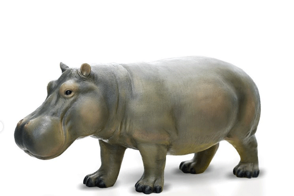 مجسمه بزرگ اسب آبی تک رنگ کد M89