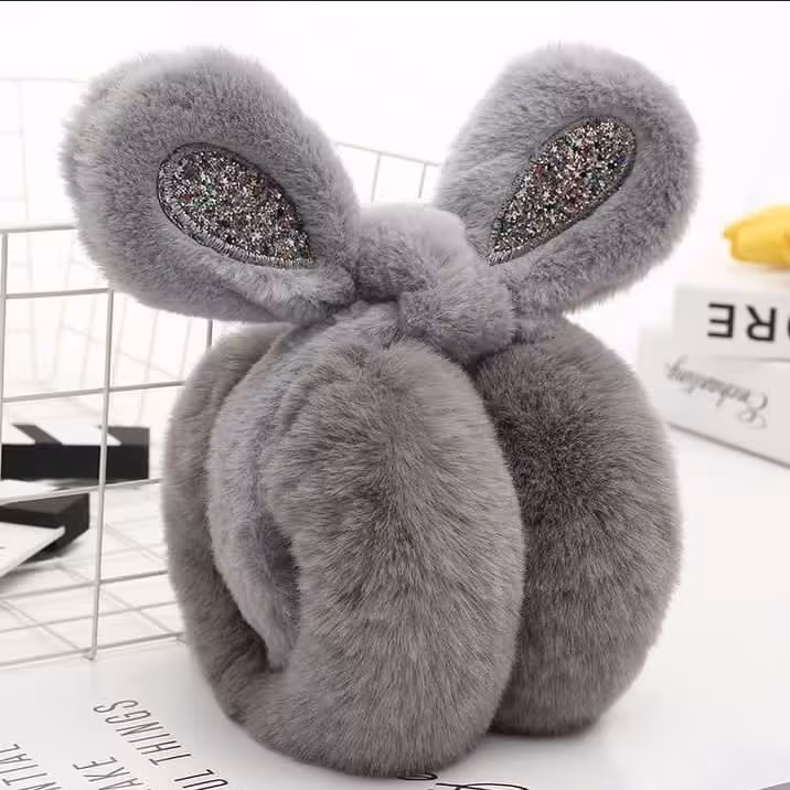 گوشبند فانتزی طرح خرگوشی و گربه ایی . مدل تاشو و اصل گوانژو قیمت پارسال