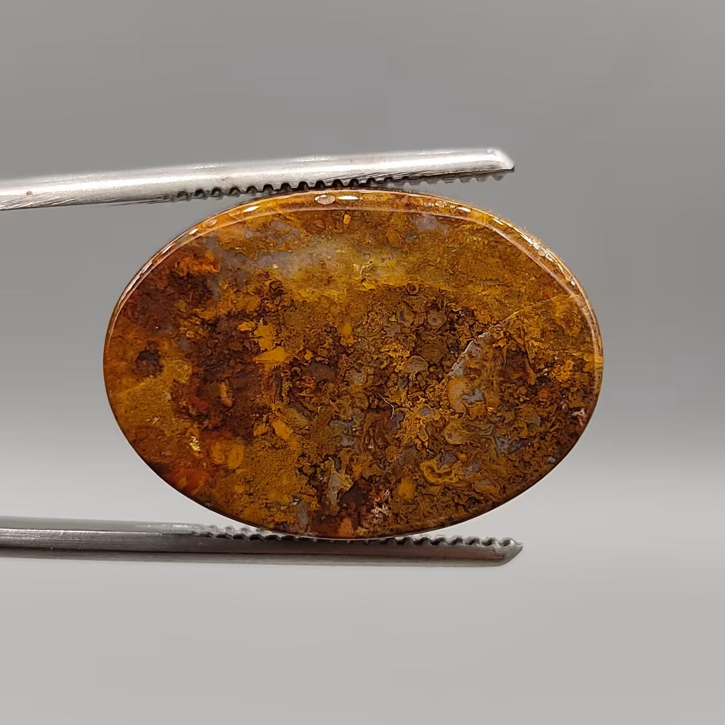 نگین جاسپر پر انرژی خوش طرح و رنگ 