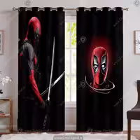 پرده پانچی برای اتاق پسر طرح ددپول PK-5104