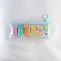 هایلایتر  شکلاتی   بسته   6   عددی  بدون  زیپ کیف 