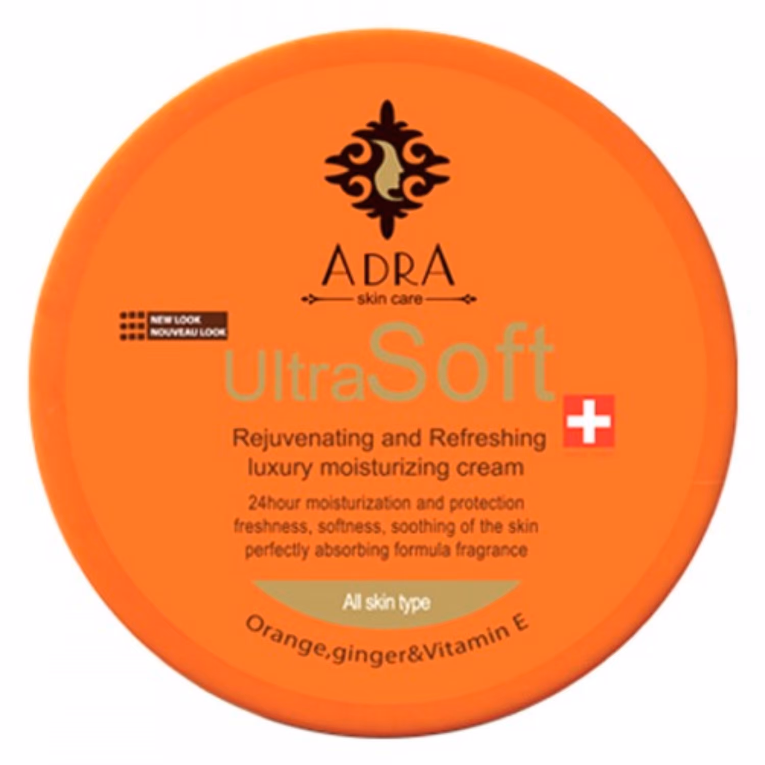 کرم مغذی و مرطوب کننده پرتقال و زنجبیل کاسه ای  آدرا 