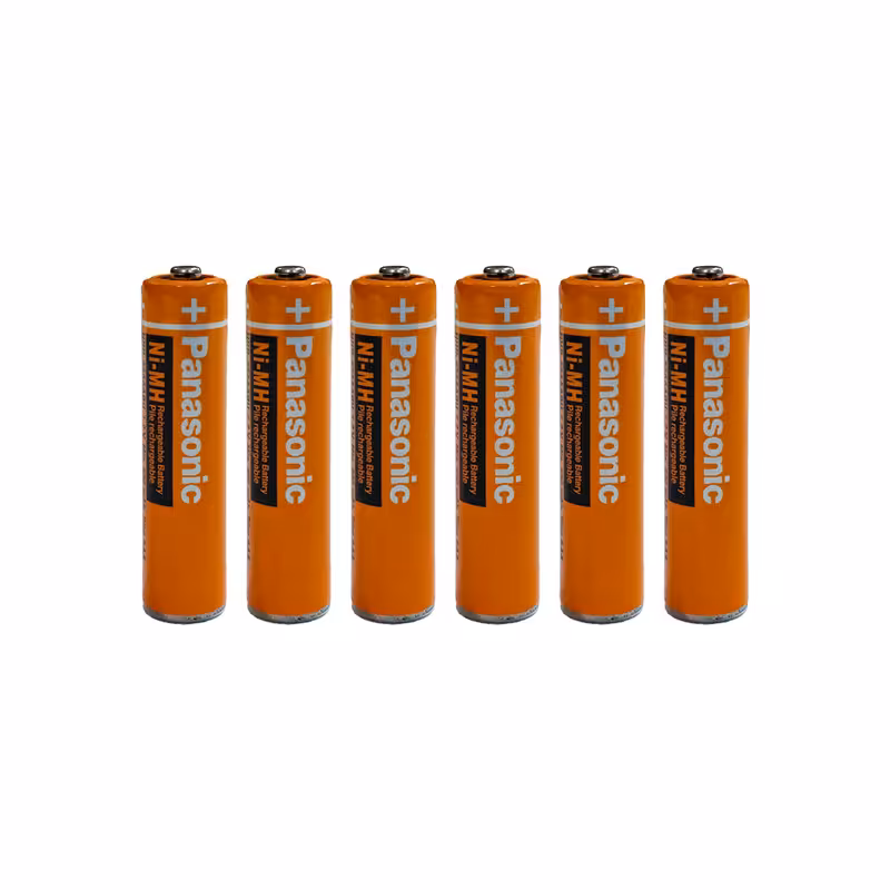 باتری تلفن بی سیم پاناسونیک مدل HHR-63AAABU کد 1.2V بسته 6 عددی