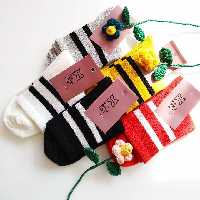 جوراب نیمساق دوخط ورزشی نخ پنبه مرغوب وارداتی اریجینال فری سایز از 36 تا 41 