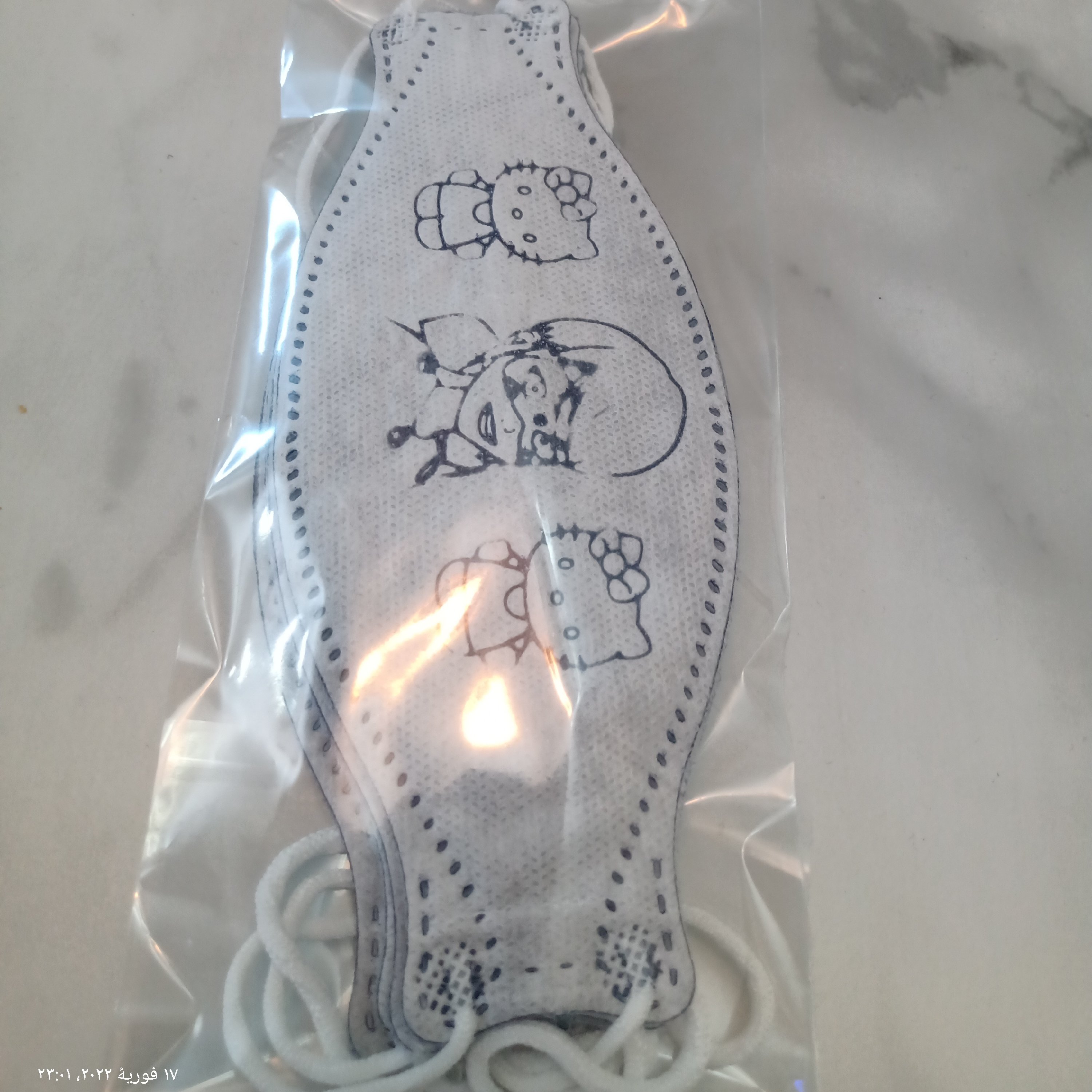 ماسک سه بعدی ماهی کودک (5 عددی )