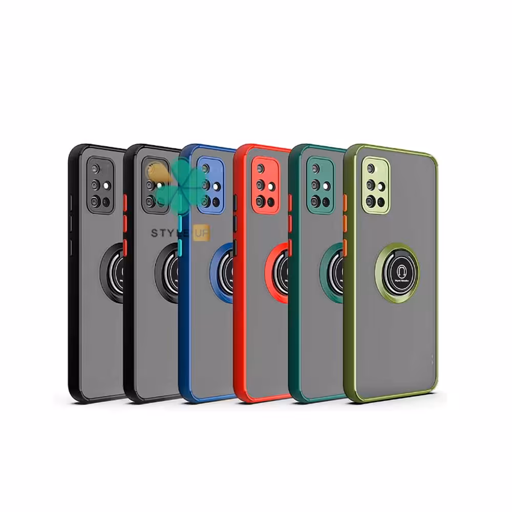 قاب گوشی سامسونگ Samsung A71 مدل پشت مات رینگ دار