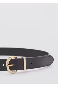 کمربند مشکی زنانه بیضی اورجینال MANGO