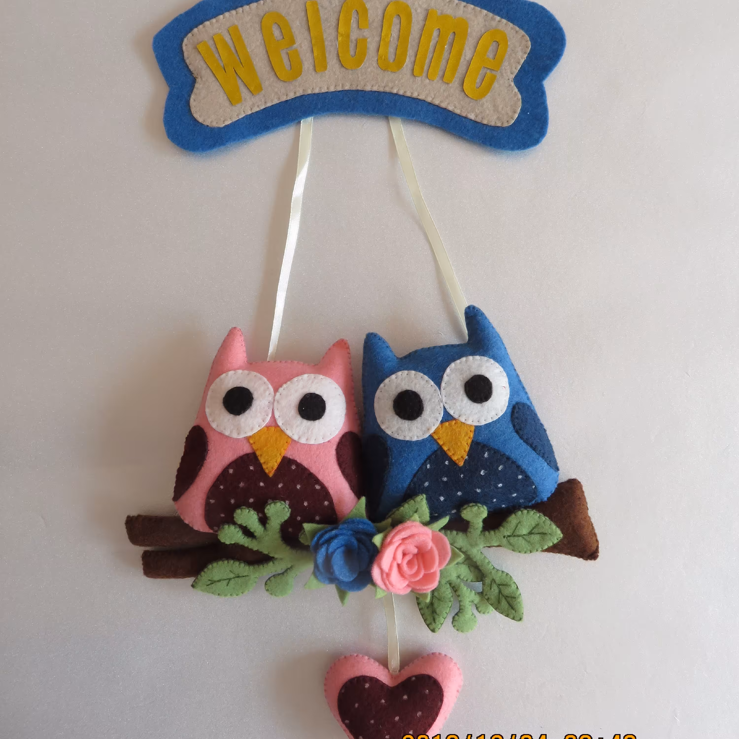 رو دری نمدی طرح جغد و شاخه