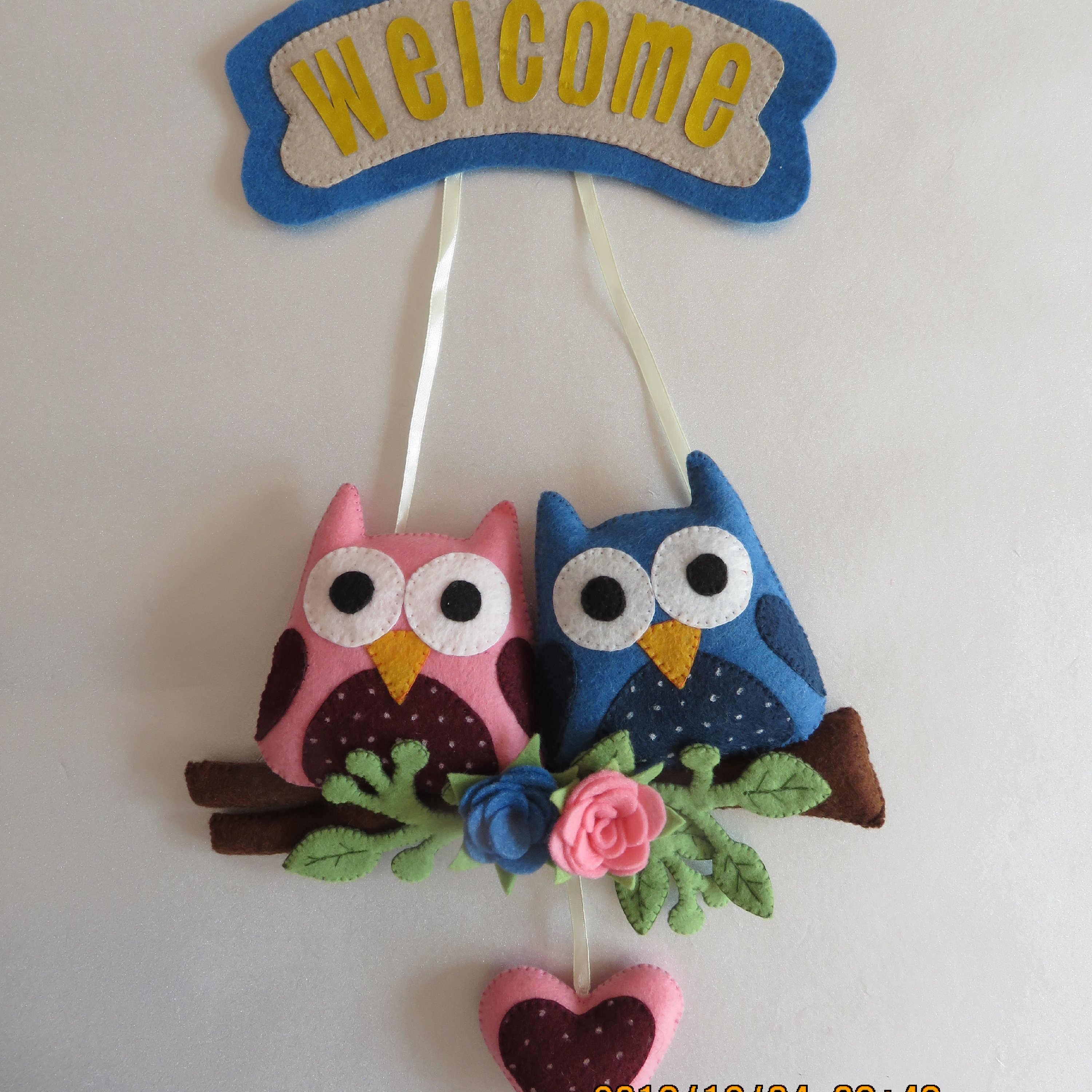 رو دری نمدی طرح جغد و شاخه