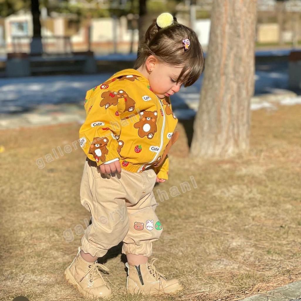 کاپشن شلوار اسپرت طرح تدی