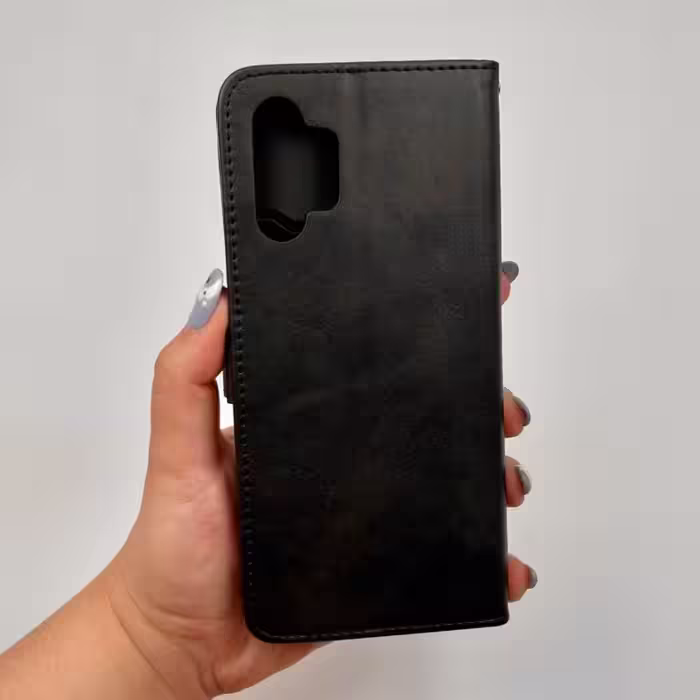 کیف گوشی Galaxy A13 4G سامسونگ چرمی مدل جاکارتی مگنت دار مشکی کد 57758