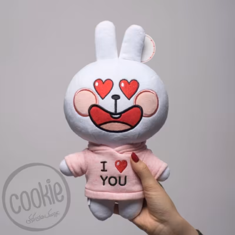 خرگوش استیکر  همراه با سویشرت