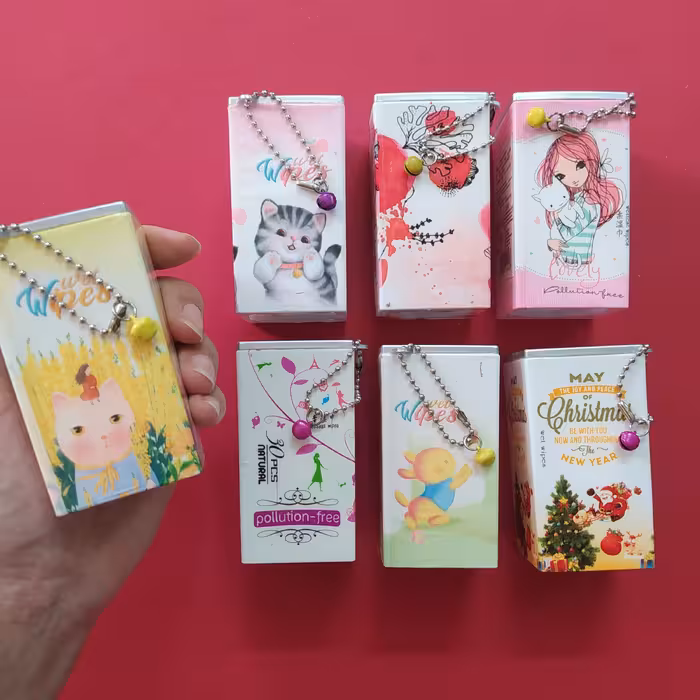 دستمال مرطوب فانتزی طرح قوطی