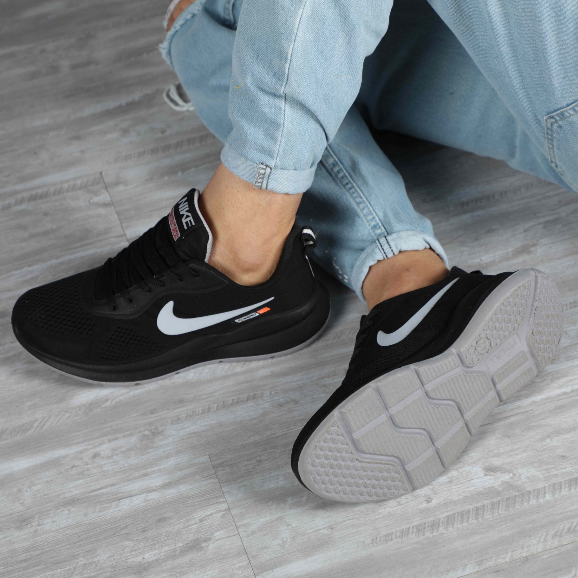 کفش کتانی مردانه نایکی NIKE NEW لاکچری اسپرت مشکی