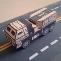 کیت ها ساخت ماکت کامیون موشک انداز استتار خاکی 