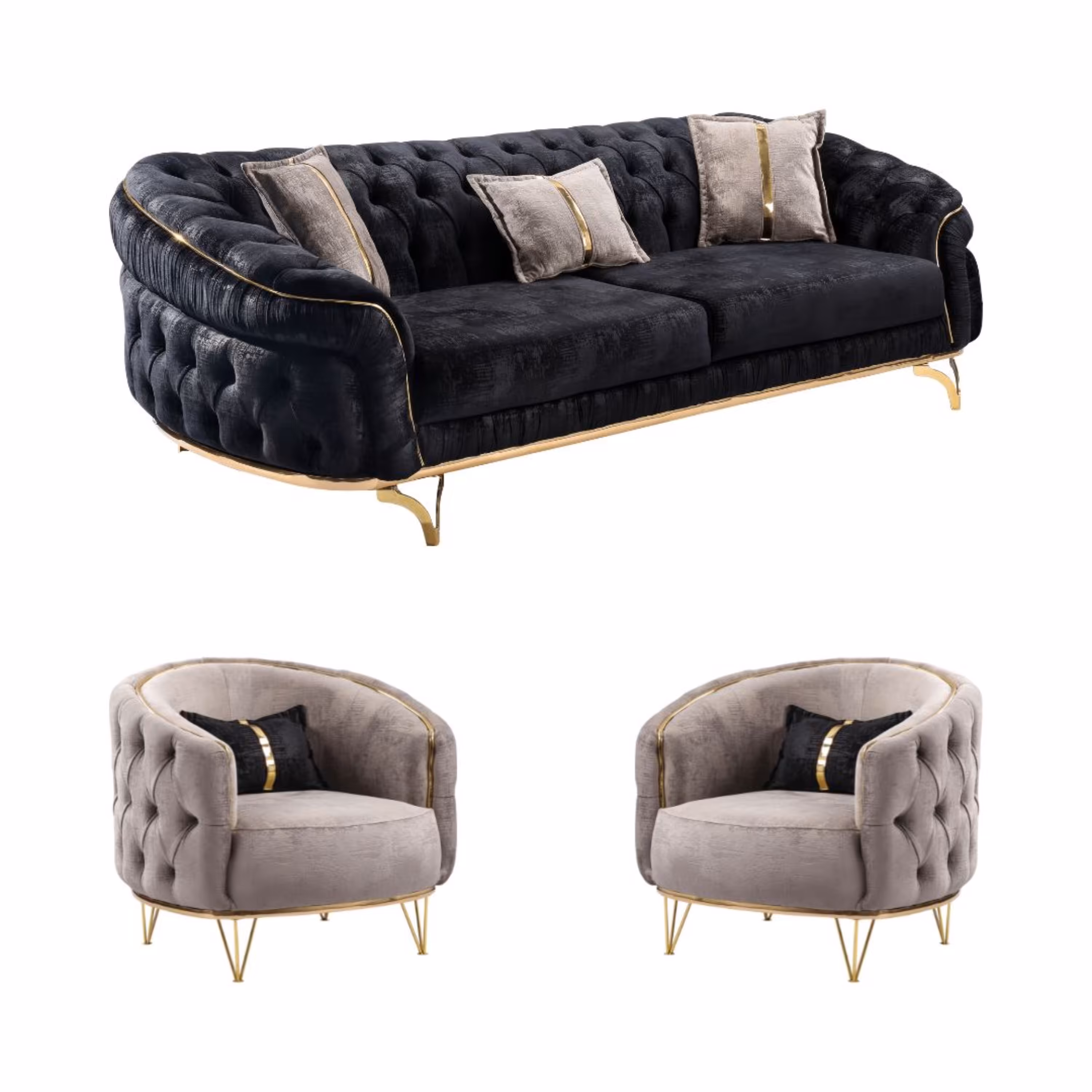 مبل چستر لاوین ست 8نفره در 2سبک چروک دار و بدون چروک