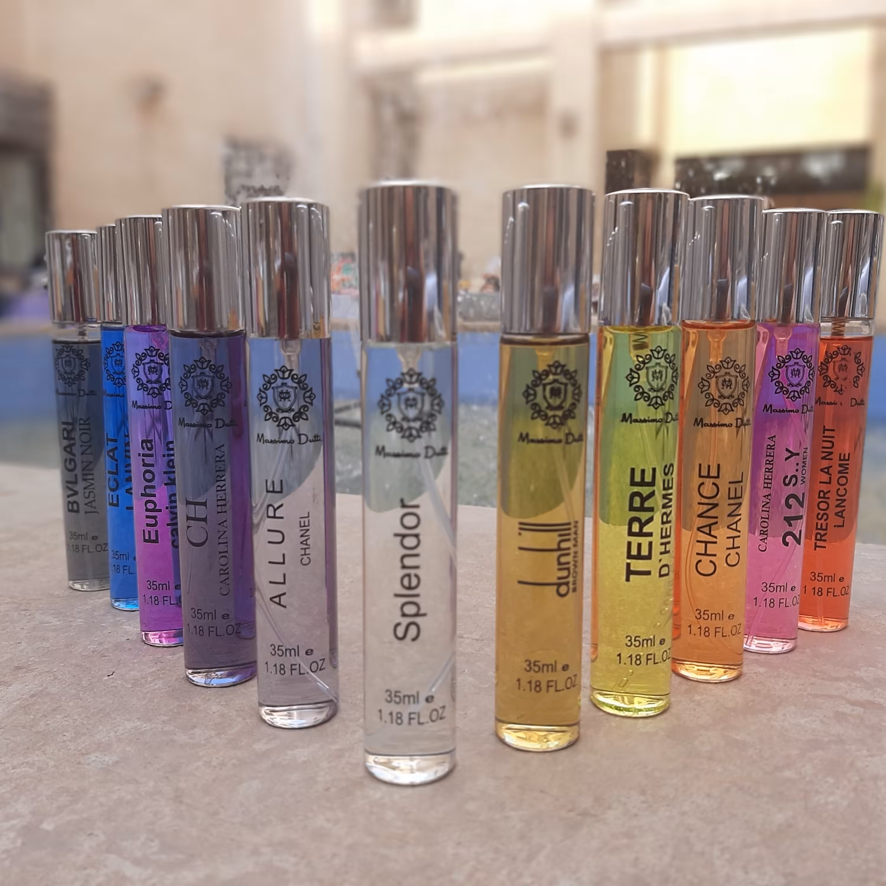 عطر ادکلن جیبی مردانه اسپلندور مشکی ماسیمودوتی ماه بانو( 35میل)