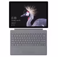 تبلت مایکروسافت مدل Surface Pro 2017 - C به همراه کیبوردهای Type Cover (مشکی و Silver Signature)