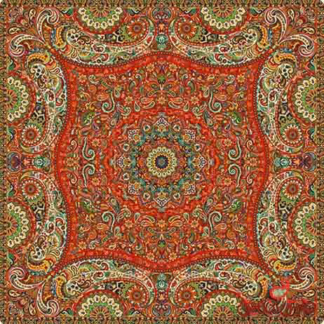 رومیزی مربع ترمه طرح پدیده کد 831