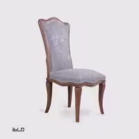 صندلی نئوکلاسیک چوبی لاوین (طوسی روشن)