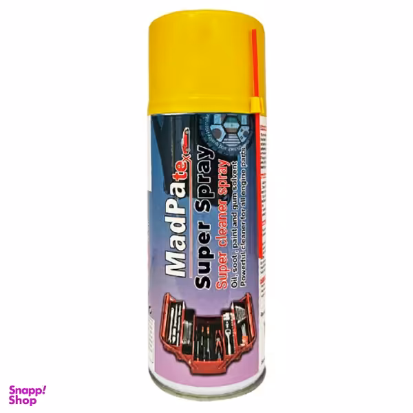 اسپری تمیز کننده انژکتور و دریچه گاز گروه مدپا مدل سوپر حجم 400 میلی لیتر