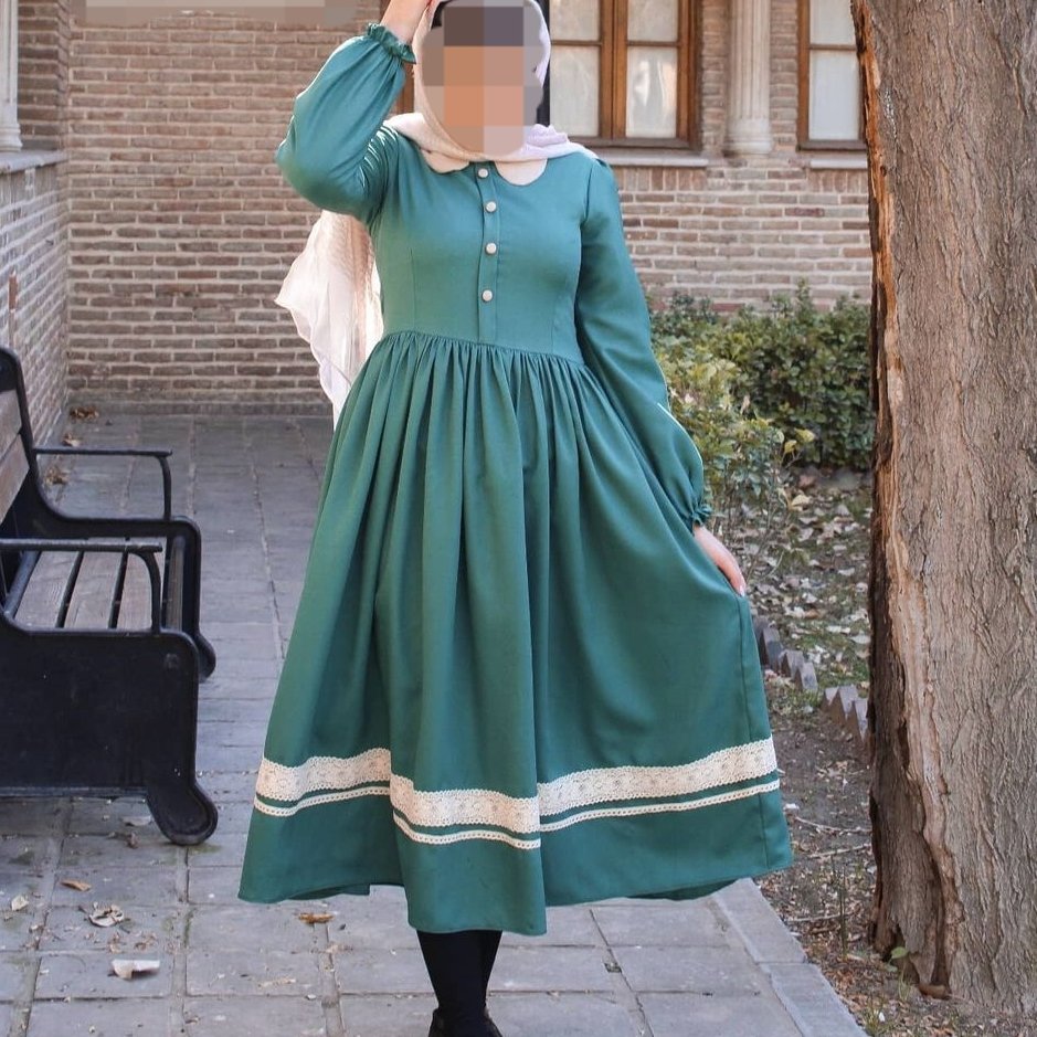 پیراهن زنانه عیدانه سایز 36 تا 44 قد 110