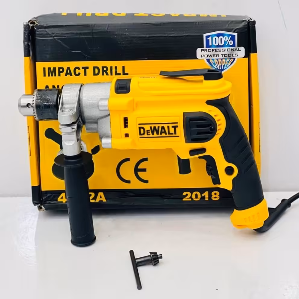 دریل برقی دیوالت چکشی  گیربکسی دیمردار 1250 وات سه نظام فلزی مدل DEWALT 2035