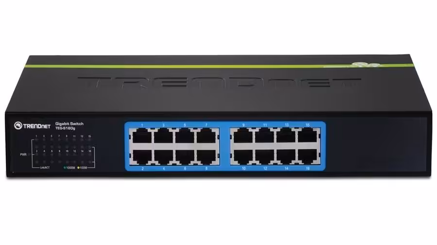 سوییچ 16 پورت گیگابیتی ترندنت مدل GREENnet TEG-S16Dg