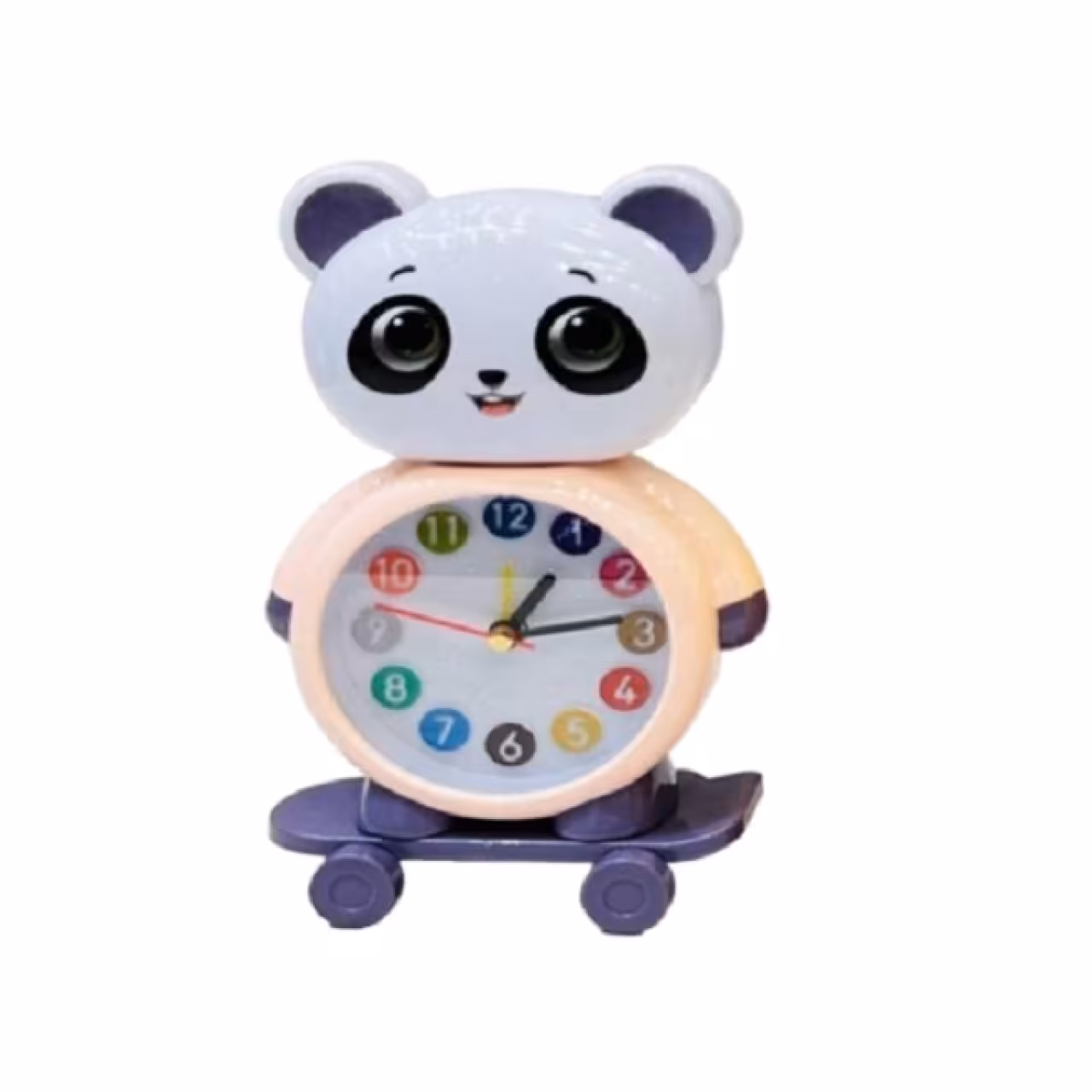 ساعت رومیزی کودک مدل پاندا اسکیت دار