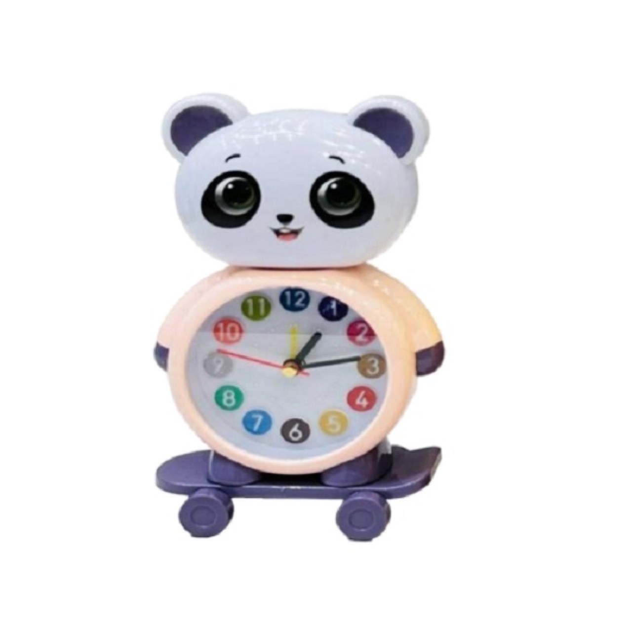 ساعت رومیزی کودک مدل پاندا اسکیت دار