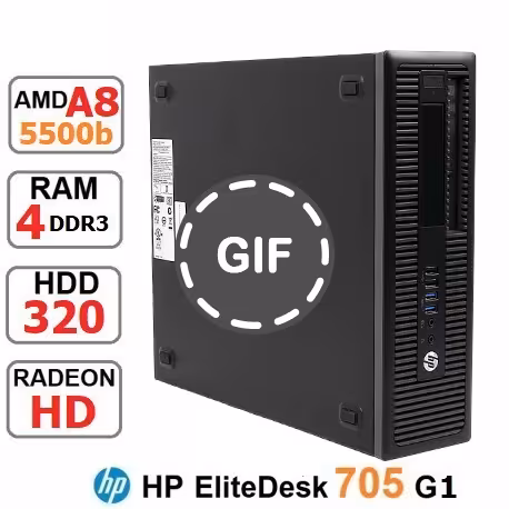 مینی کیس HP EliteDesk 705G1 A8-5500b رم 4