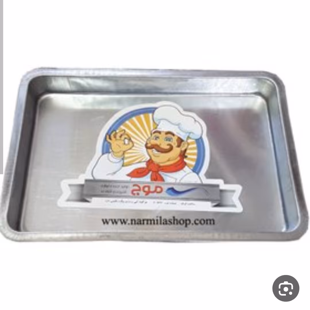 قالب موج مستطیل 30 در40 ارتفاع4 سانت مناسب کیک های خیس و رولتیابعاد با لبه های قالب  حدودا 33 در43 سانت 