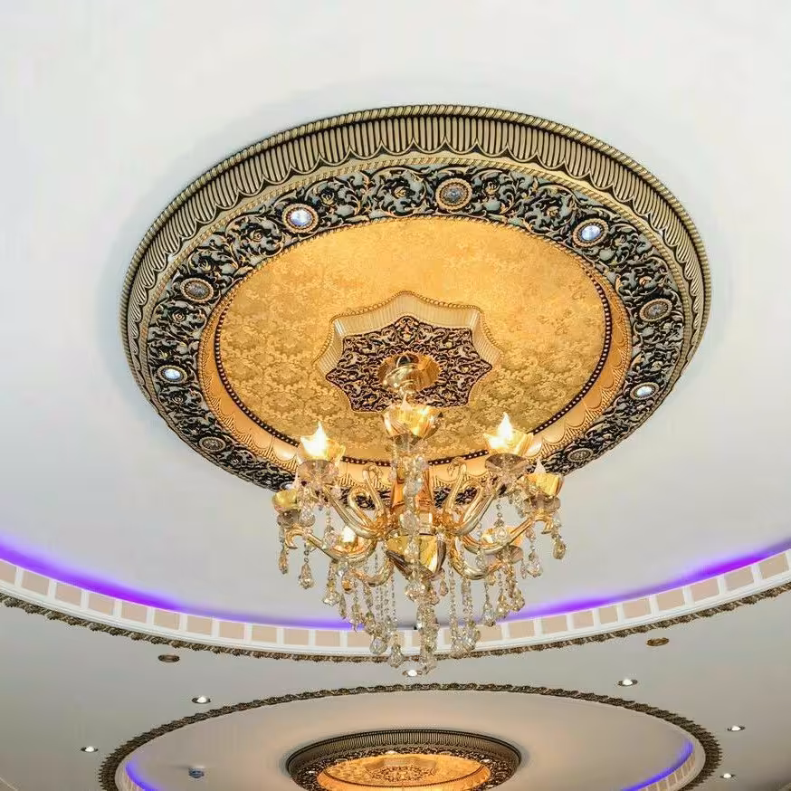 قاب سقفی. ( گل سقفی. دور لوستری) دایره ای، قطر 160 سانتی متر مدل اکتا. 