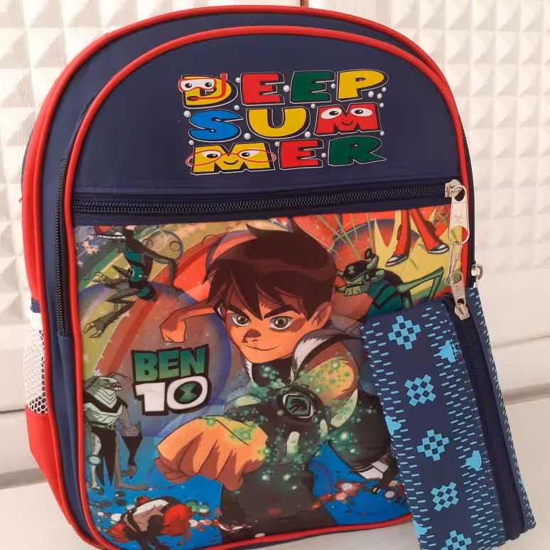 کوله مدرسه،کد 22،رنگ سورمه ای ،600 گرموزن تقریبی ،تمام استر